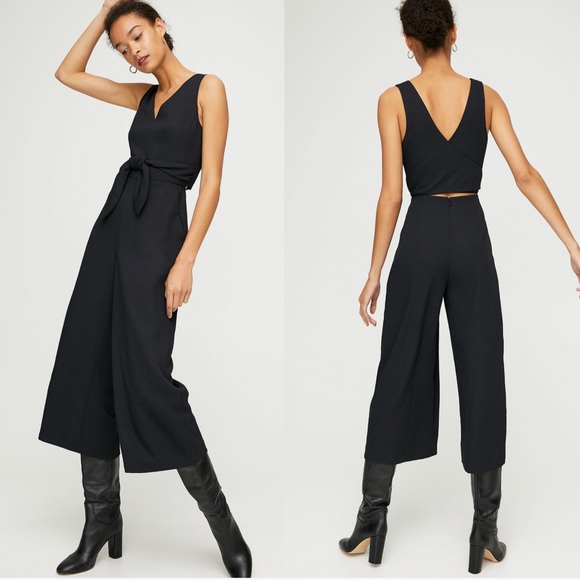 aritzia ecoulement v jumpsuit